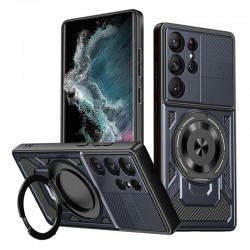 Techsuit RuggedCam odolné pouzdro pro Samsung Galaxy S22 Ultra 5G modré