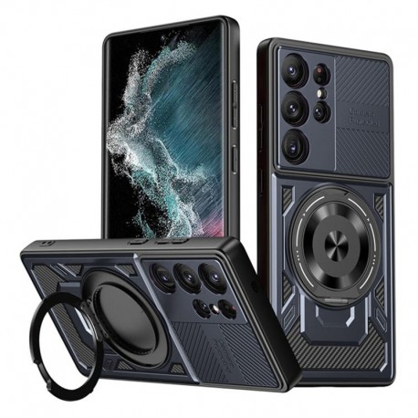 Techsuit RuggedCam odolné pouzdro pro Samsung Galaxy S23 Ultra modré
