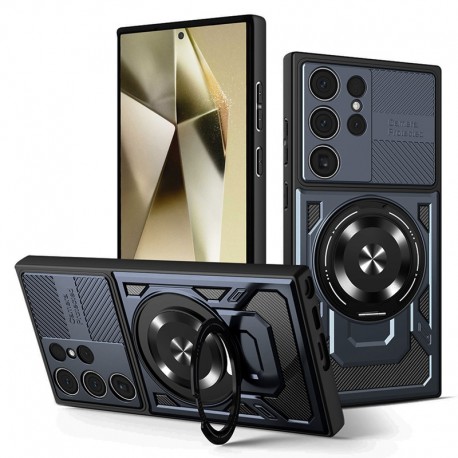 Techsuit RuggedCam odolné pouzdro pro Samsung Galaxy S24 Ultra modré