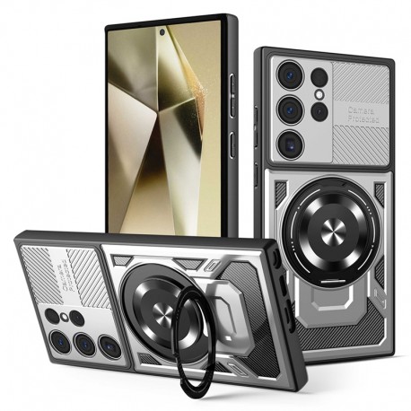 Techsuit RuggedCam odolné pouzdro pro Samsung Galaxy S24 Ultra šedé