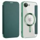 SmartMag Book MagSafe flipové pouzdro pro iPhone 16e zelené