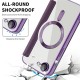 SmartMag Book MagSafe flipové pouzdro pro iPhone 16e fialové