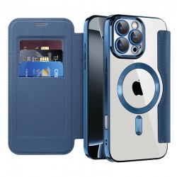 SmartMag Book MagSafe flipové pouzdro pro iPhone 15 Pro modré