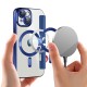 SmartMag Book MagSafe flipové pouzdro pro iPhone 14 Plus modré