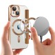 SmartMag Book MagSafe flipové pouzdro pro iPhone 14 Plus hnědé