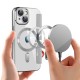 SmartMag Book MagSafe flipové pouzdro pro iPhone 14 Plus šedé