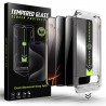 Zatmavovací tvrzené sklo s aplikátorem TitanGlass FullCover 2-pack pro iPhone 13 Pro Max / iPhone 14 Plus černé