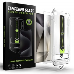 Tvrzené sklo s aplikátorem TitanGlass CrystalHD pro Samsung Galaxy S24 Ultra