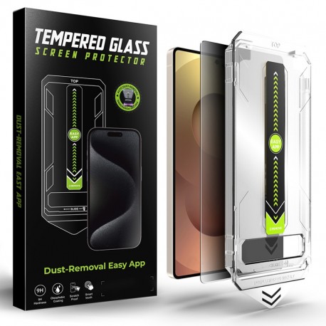 Zatmavovací tvrzené sklo s aplikátorem TitanGlass CrystalHD pro Samsung Galaxy S25 Ultra