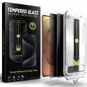 Zatmavovací tvrzené sklo s aplikátorem TitanGlass CrystalHD 2-pack pro Samsung Galaxy S25 Ultra