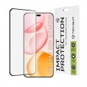 3D zahnuté tvrzené sklo Full Cover 9H pro Honor 400 Pro černé