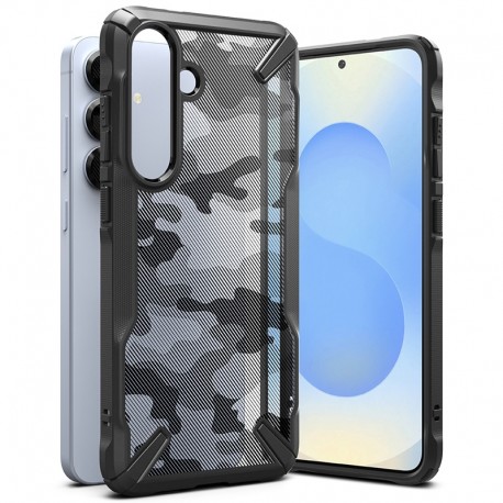 Kryt Ringke Fusion X pro Samsung Galaxy S25 Black Camo