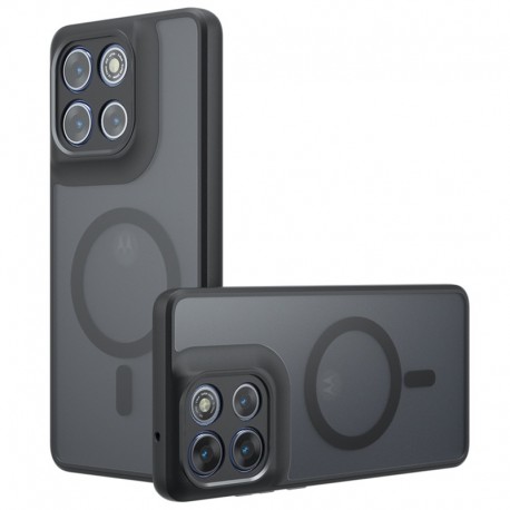 Zadní kryt Techsuit PureFrost MagSafe pro Motorola Moto G56 5G černý