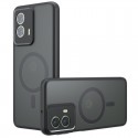 Zadní kryt Techsuit PureFrost MagSafe pro Motorola Edge 50 Fusion černý