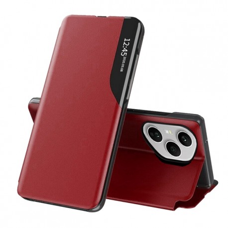Flipové pouzdro Eco Leather View Case pro Honor 400 Pro červené