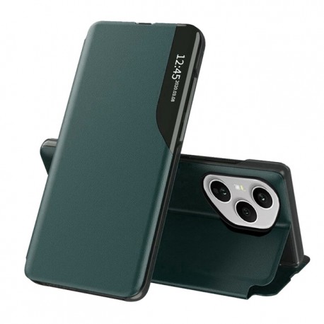 Flipové pouzdro Eco Leather View Case pro Honor 400 Pro zelené