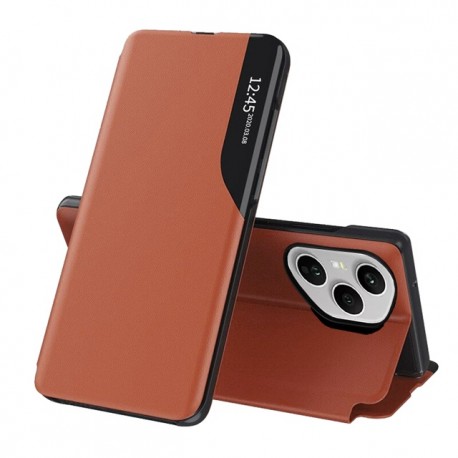 Flipové pouzdro Eco Leather View Case pro Honor 400 Pro oranžové