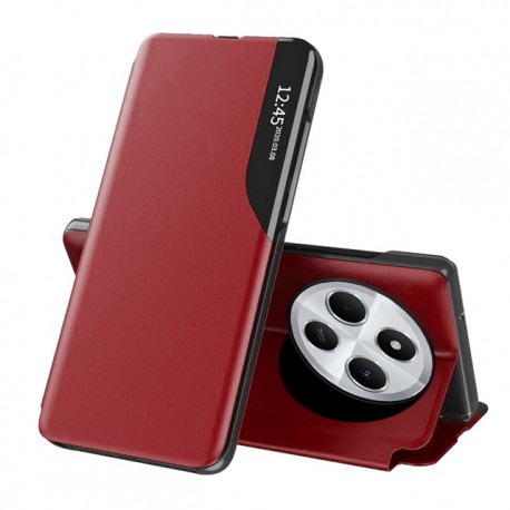 Flipové pouzdro Eco Leather View Case pro Xiaomi Redmi 14C / Poco C75 červené