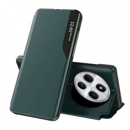 Flipové pouzdro Eco Leather View Case pro Xiaomi Redmi 14C / Poco C75 zelené