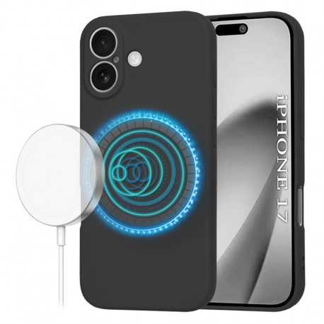 Techsuit silikonové pouzdro s podporou MagSafe pro iPhone 17 černé