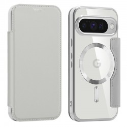 SmartMag Book MagSafe flipové pouzdro pro Google Pixel 10 / 10 Pro šedé