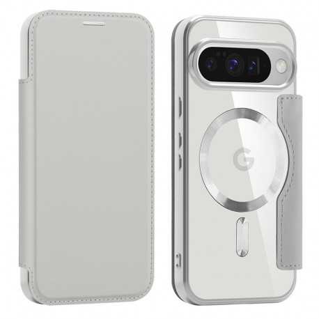 SmartMag Book MagSafe flipové pouzdro pro Google Pixel 10 / 10 Pro šedé