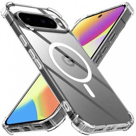 Silikonové pouzdro AntiShock MagSafe pro Google Pixel 10 / 10 Pro čiré