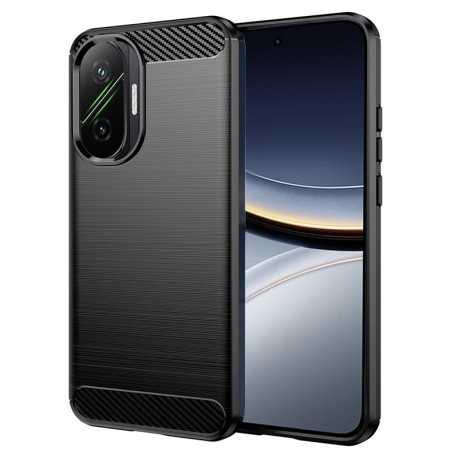 Silikonové pouzdro Carbon Case pro Poco F7 černé