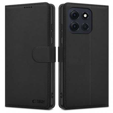 Kožená peněženka Tech-Protect pro Motorola Moto G86 5G černá