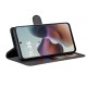 Techsuit Diary Book kožená peněženka pro Motorola Moto G56 5G černá