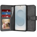 Techsuit Diary Book kožená peněženka pro Samsung Galaxy S25 Edge černá