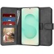 Techsuit Diary Book kožená peněženka pro Samsung Galaxy S25 Plus černá
