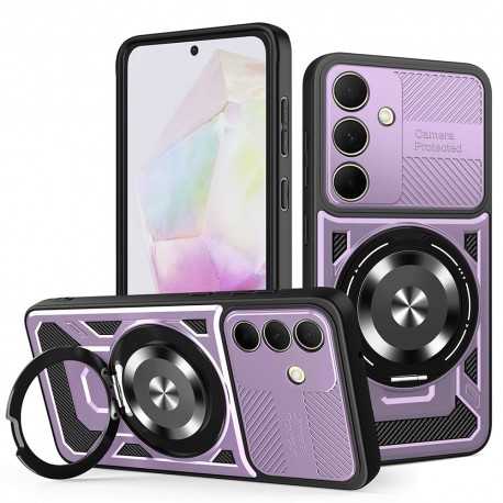 Techsuit RuggedCam odolné pouzdro pro Samsung Galaxy A35 5G fialové