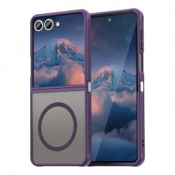 Pouzdro Techsuit HaloFrost II MagSafe pro Samsung Galaxy Z Flip7 fialové