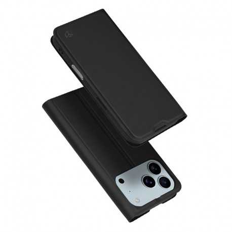Flipové pouzdro Premium pro iPhone 17 Pro černé