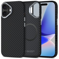 Pouzdro Tech-Protect Ion Carbon MagSafe pro Apple iPhone 17 černé