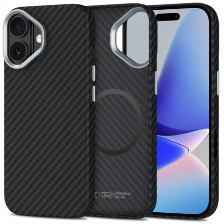 Pouzdro Tech-Protect Ion Carbon MagSafe pro Apple iPhone 17 černé