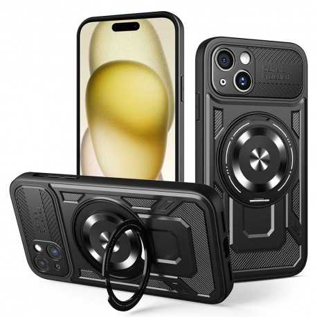 Techsuit RuggedCam odolné pouzdro pro iPhone 15 černé