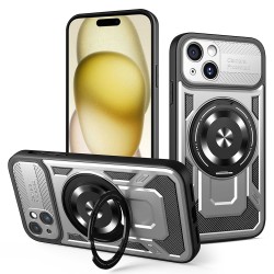 Techsuit RuggedCam odolné pouzdro pro iPhone 15 šedé