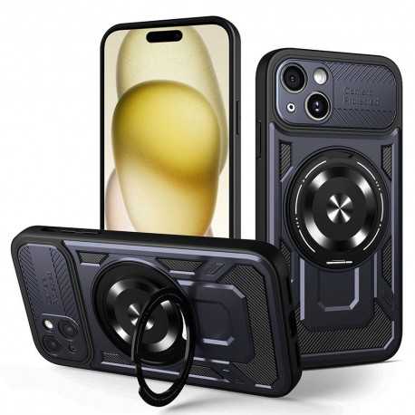 Techsuit RuggedCam odolné pouzdro pro iPhone 15 Plus modré
