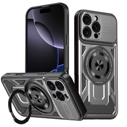 Techsuit RuggedCam odolné pouzdro pro iPhone 16 Pro Max šedé