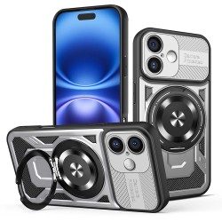 Techsuit RuggedCam odolné pouzdro pro iPhone 16 Plus šedé