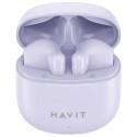 Bezdrátová Bluetooth sluchátka Havit TW976 fialová