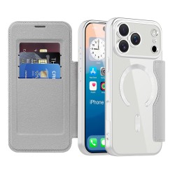 SmartMag Book MagSafe flipové pouzdro pro iPhone 17 Pro šedé