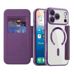 SmartMag Book MagSafe flipové pouzdro pro iPhone 17 Pro fialové