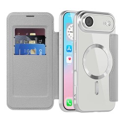 SmartMag Book MagSafe flipové pouzdro pro iPhone 17 Air šedé