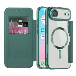 SmartMag Book MagSafe flipové pouzdro pro iPhone 17 Air zelené
