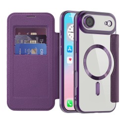 SmartMag Book MagSafe flipové pouzdro pro iPhone 17 Air fialové