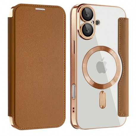 SmartMag Book MagSafe flipové pouzdro pro iPhone 17 hnědé