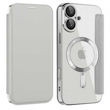 SmartMag Book MagSafe flipové pouzdro pro iPhone 17 šedé